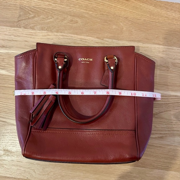 Coach Brown Leather Tote Bag - Picture 4 of 5